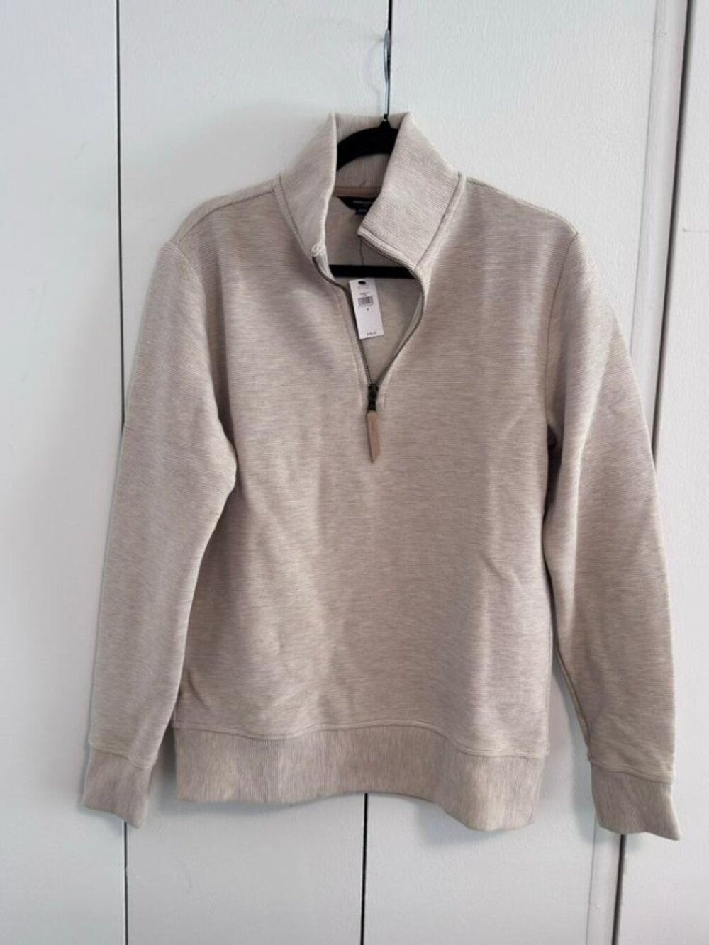 BANANA REPUBLIC - Men’s Quarter-Zip Pullover (Ribbed Knit)